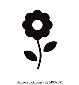 Flower vector icon. Floral sign. Flower flat sign design. Flower symbol pictogram EPS 10