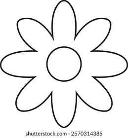 Flower vector icon. garden plants signs, Beautiful symbol. plant logo. Retro nature icons, perfect for elegant designs, delivery application. websites, mobile isolated on transparent background.