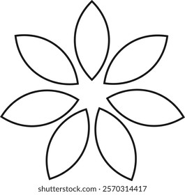 Flower vector icon. garden plants signs, Beautiful symbol. plant logo. Retro nature icons, perfect for elegant designs, delivery application. websites, mobile isolated on transparent background.