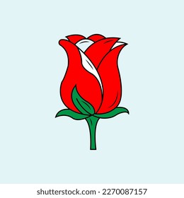 Flower vector icon illustration design template 
