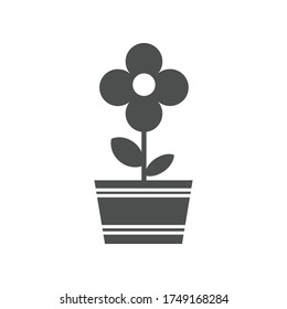 Flower vector icon illustration sign.