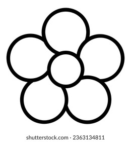 Flower Vector Icon, Lineal style icon, from Agriculture icons collection, isolated on white Background.