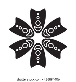 Flower vector icon, logo, template, pictogram. Modern emblem for shop, market, internet, decoration, design. Trendy simple style floral nature symbol