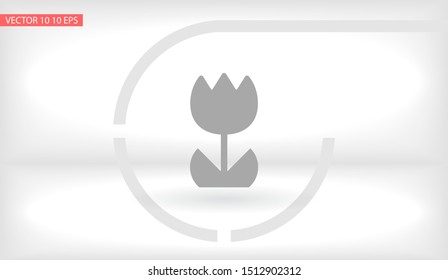 Flower Vector icon . Lorem Ipsum Illustration design