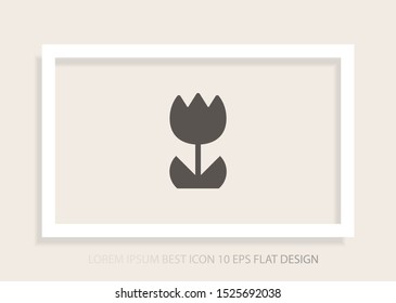 Flower Vector icon . Lorem Ipsum Illustration design