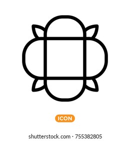 Flower vector icon. Nature Symbol