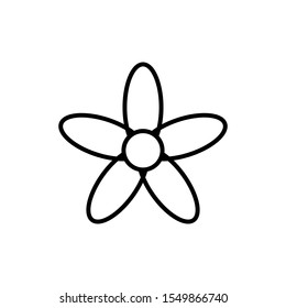 Flower vector icon on eps 10 with a white background