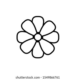 Flower vector icon on eps 10 with a white background