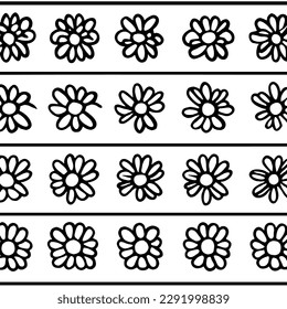 Icono del vector de flor establecido en Archivos EPS de planos de línea mínima