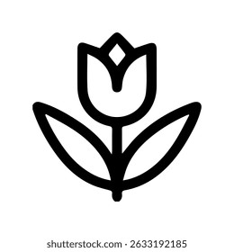 Flower vector icon set on whitebackground