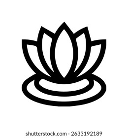 Flower vector icon set on whitebackground