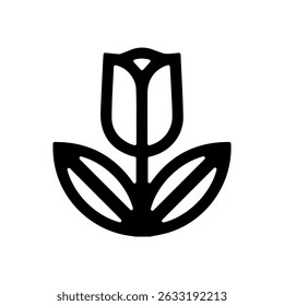 Flower vector icon set on whitebackground