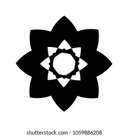 flower vector icon sign