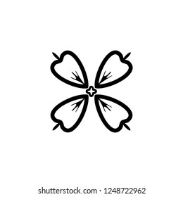 flower vector icon. flower sign on white background. flower icon for web and app