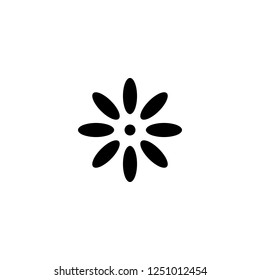 flower vector icon. flower sign on white background. flower icon for web and app