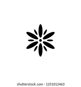 flower vector icon. flower sign on white background. flower icon for web and app