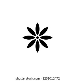 flower vector icon. flower sign on white background. flower icon for web and app