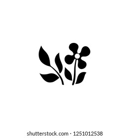 flower vector icon. flower sign on white background. flower icon for web and app