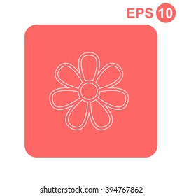 Flower vector icon. Spring. Summer. Nature.