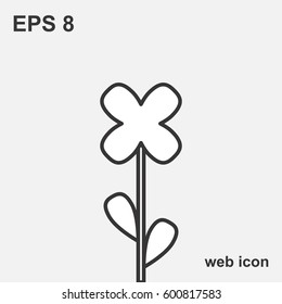 Flower Vector Icon or Symbol Isolated. Collection of Various Decorative Blossom Plants