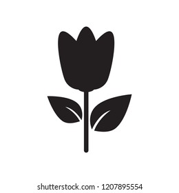 Flower vector icon, tulip icon
