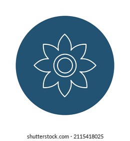 Flower Vector icon which is suitable for commercial work and easily modify or edit it


