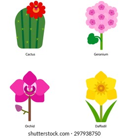 Flower vector icons