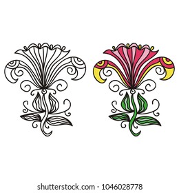 Flower. Vector illustration