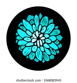 Flower vector illustration.