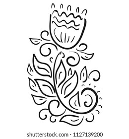 Flower. Vector illustration