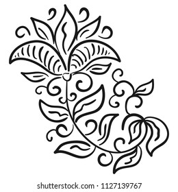 Flower. Vector illustration