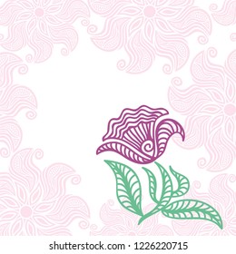 Flower. Vector illustration