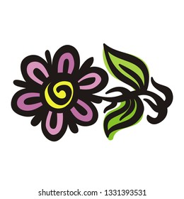 Flower. Vector illustration