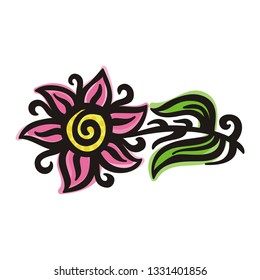 Flower. Vector illustration