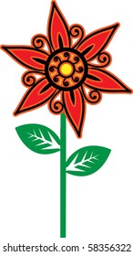 Flower- Vector Illustration