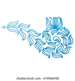 Flower. Vector illustration.