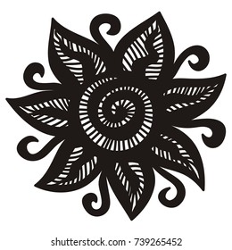 Flower. Vector illustration.