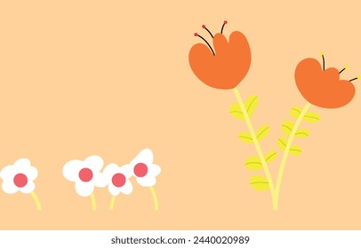 ilustración vectorial de flor, arte, dibujo a mano