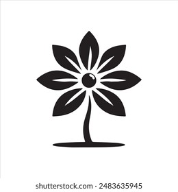 Blumenkunst und Vektorillustration