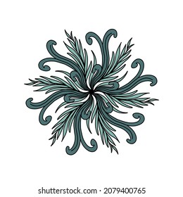 Flower vector illustration, flower with color