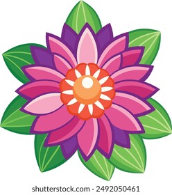 Flower Vector illustration Design  isolated