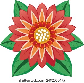 Flower Vektorillustration Design isoliert