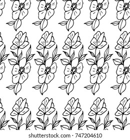 Flower vector illustration. Doodle style. Design, print, logo, decor, textile, paper.