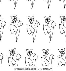 Flower vector illustration. Doodle style. Design, print, logo, decor, textile, paper.