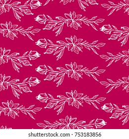 Flower vector illustration. Doodle style. Design, print, logo, decor, textile, paper.