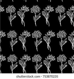 Flower vector illustration. Doodle style. Design, print, logo, decor, textile, paper.