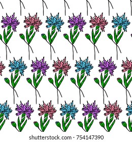 Flower vector illustration. Doodle style. Design, print, logo, decor, textile, paper.