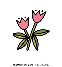 flower vector illustration, ideal for celebrate card