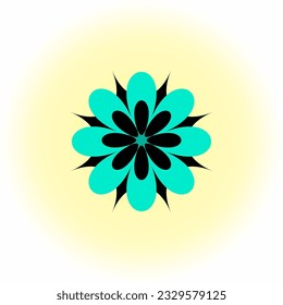 flower vector illustration isolated on white background