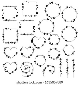 Flower vector illustration material abstract beautifully